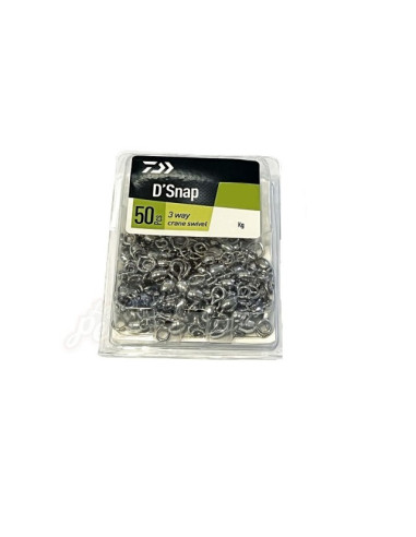 Daiwa Double Way Crane Swivel Tam. 1/2 50pcs